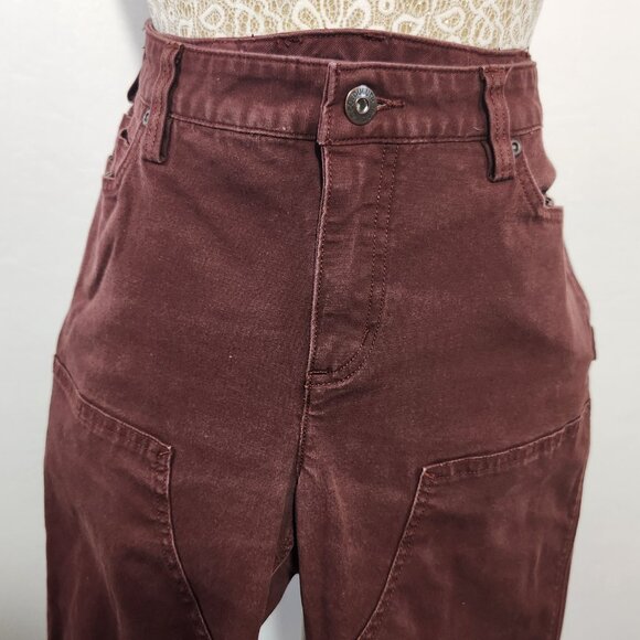 Duluth Trading Women's Size 12x29 Red Clay Fire Hose Zip Carpenter Pants Outdoor - Picture 2 of 15